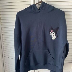 Sanrio Kuromi Logo Tee - Dark Blue